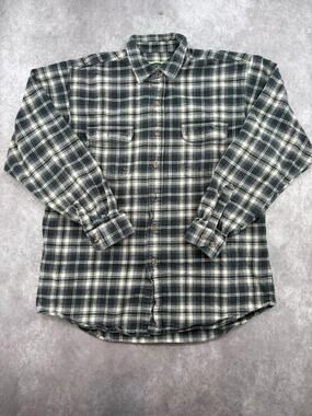 Field & Stream Men’s XL Tall Heavyweight Plaid Flannel Shirt Workwear